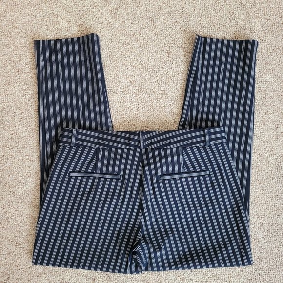 Banana Republic Sloan Pants Striped Navy Blue 6P - Picture 3 of 10